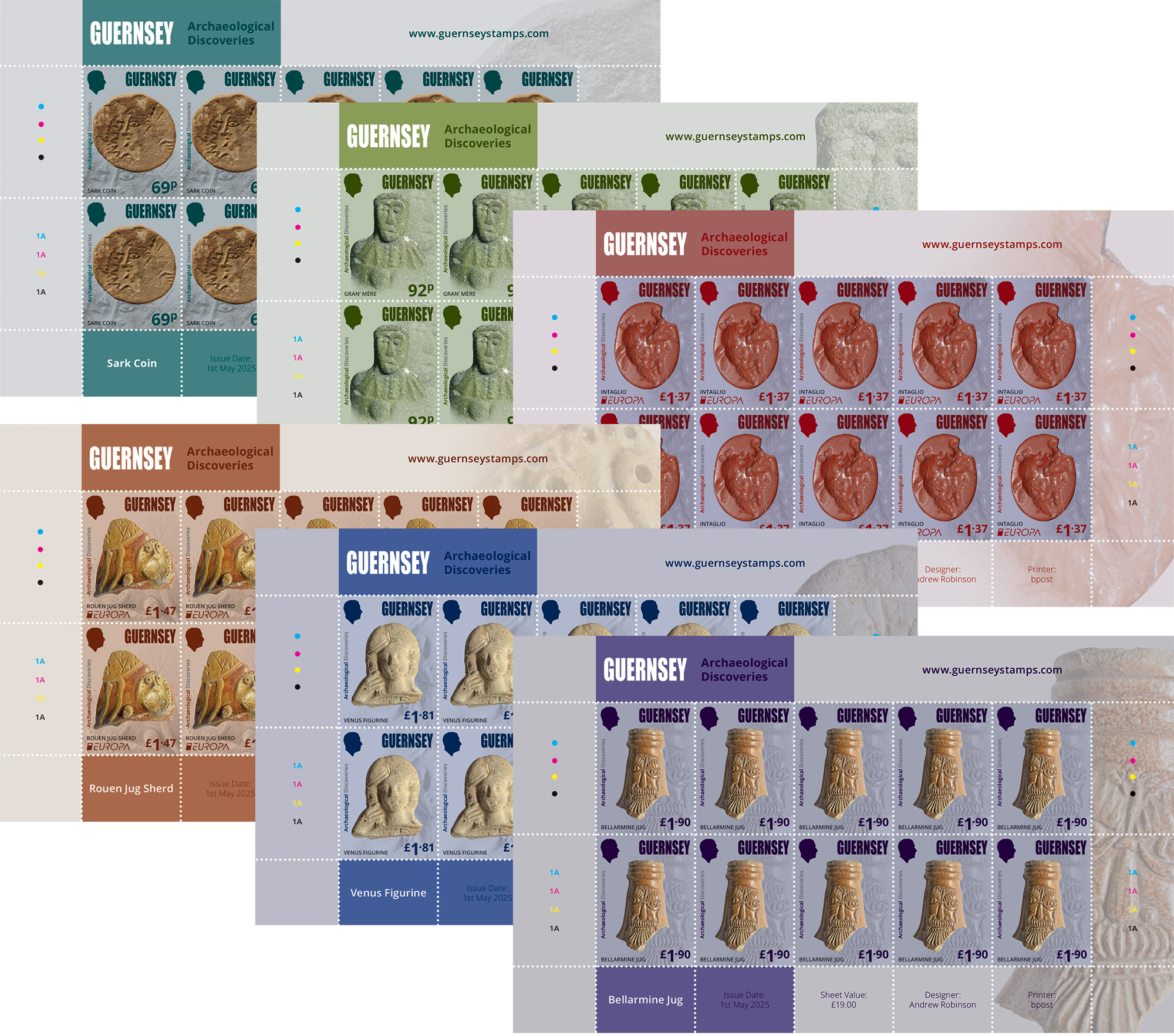 Sheets of 10
